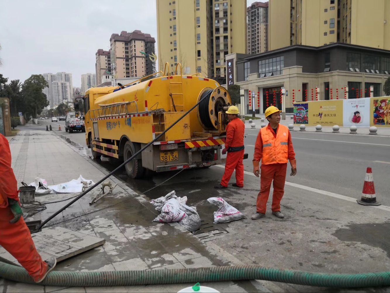 榆社排污管道清淤-管道清洗